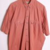 Camisa Vintage Bolsillos Rosa Empolvado "L"
