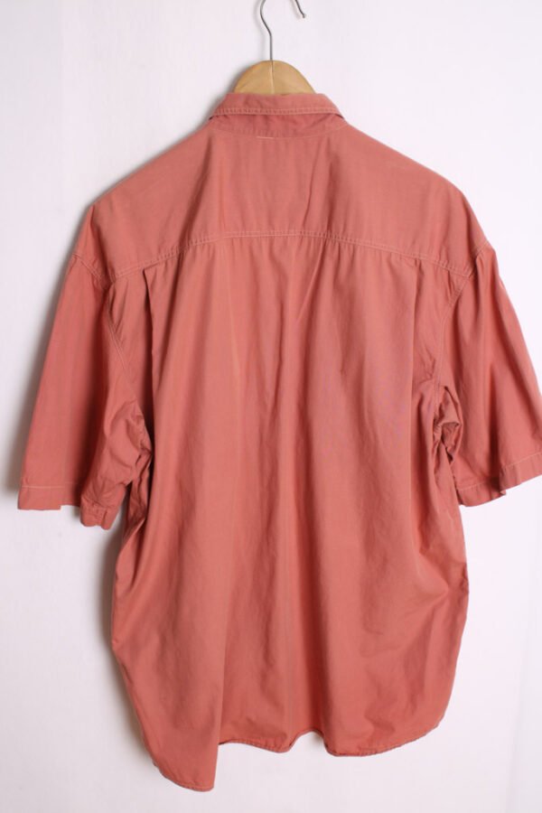 Camisa Vintage Bolsillos Rosa Empolvado "L"
