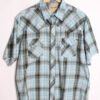 Camisa Wrangler Vintage Cuadros Azul "M/L"