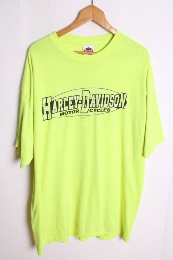Camiseta Vintage Harley Davidson Flúor "2XL"