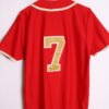 Camiseta Baseball Vintage Roja "S/M" mujer