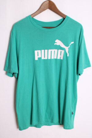 Camiseta Deportiva Vintage Puma Verde "L"