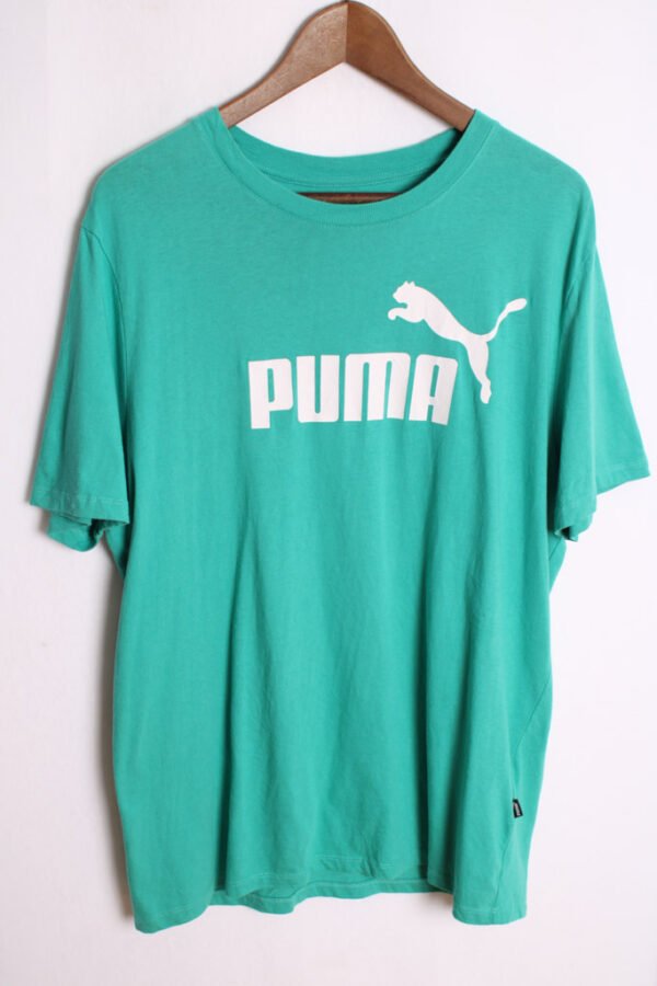 Camiseta Deportiva Vintage Puma Verde "L"
