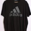 Camiseta Adidas Vintage Negra y Gris "XL"