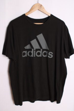 Camiseta Adidas Vintage Negra y Gris "XL"