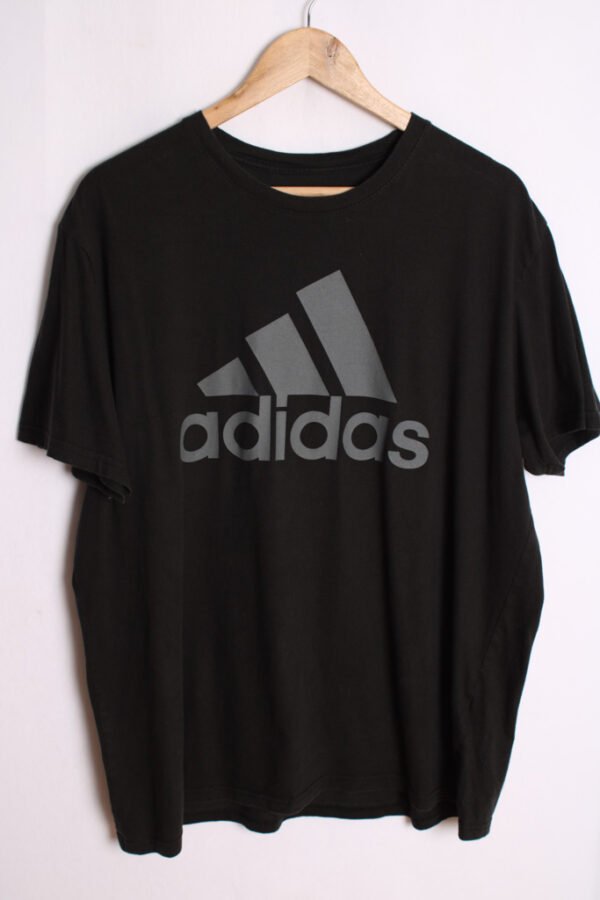 Camiseta Adidas Vintage Negra y Gris "XL"