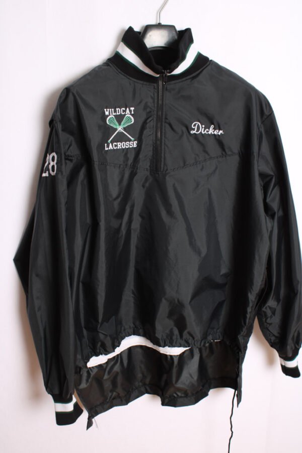 chaqueta bomber satinada vintage-19 Chaqueta Canguro Vintage Asimétrica Negra "2XL"