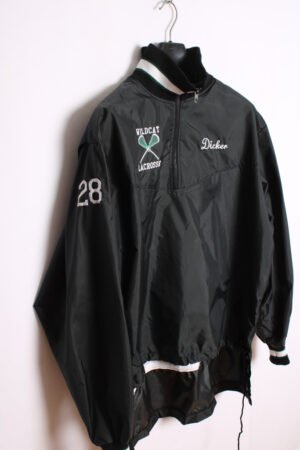 Chaqueta Canguro Vintage Asimétrica Negra "2XL"