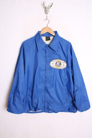 coach-jacket-vintage-unisex.jpg Cortavientos Vintage Azul Vintage "XL"
