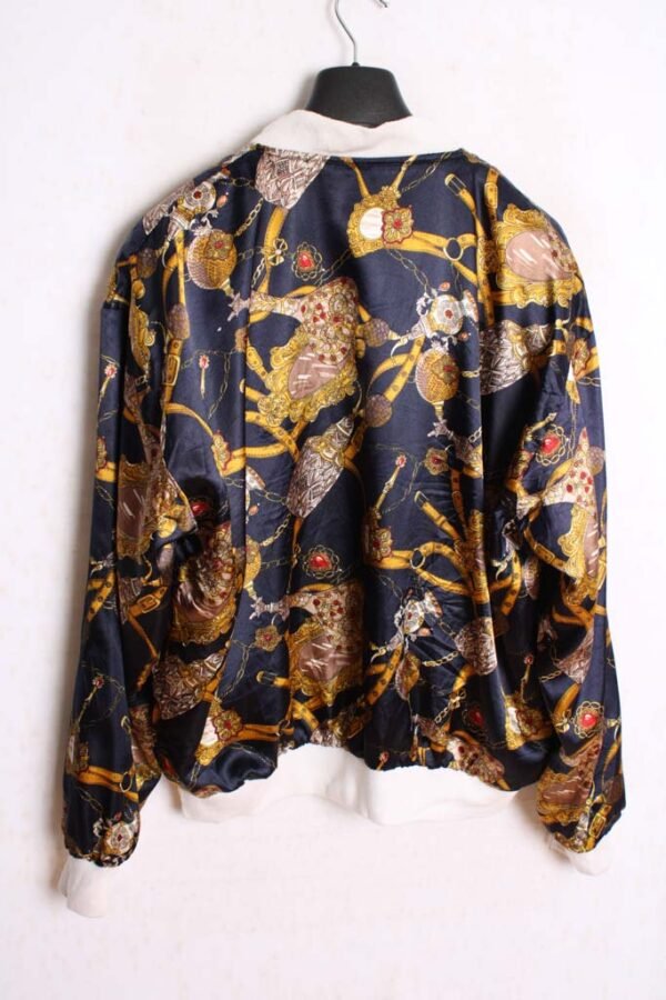 Crazy Jacket Azul Marino Vintage con Cadenas "XL"