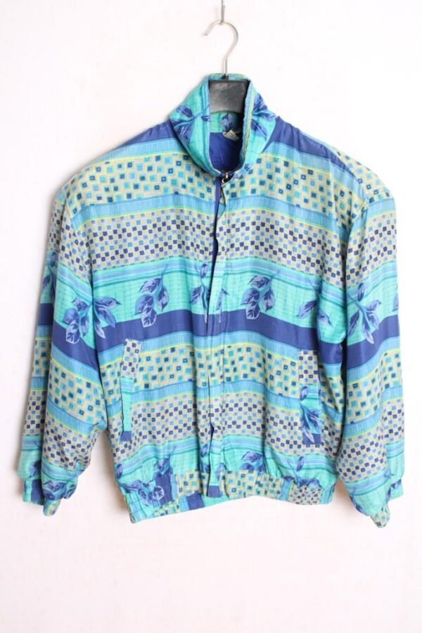 Crazy Jacket Vintage de Seda Tonos Pastel "L"