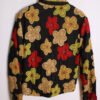 crazy print jacket vintage mujer-31 Chaqueta Negra Vintage Flores y Lentejuelas "L/XL"