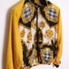 crazy print jacket vintage mujer-35 Crazy Jacket Vintage Medallones y Pata de Gallo "L"