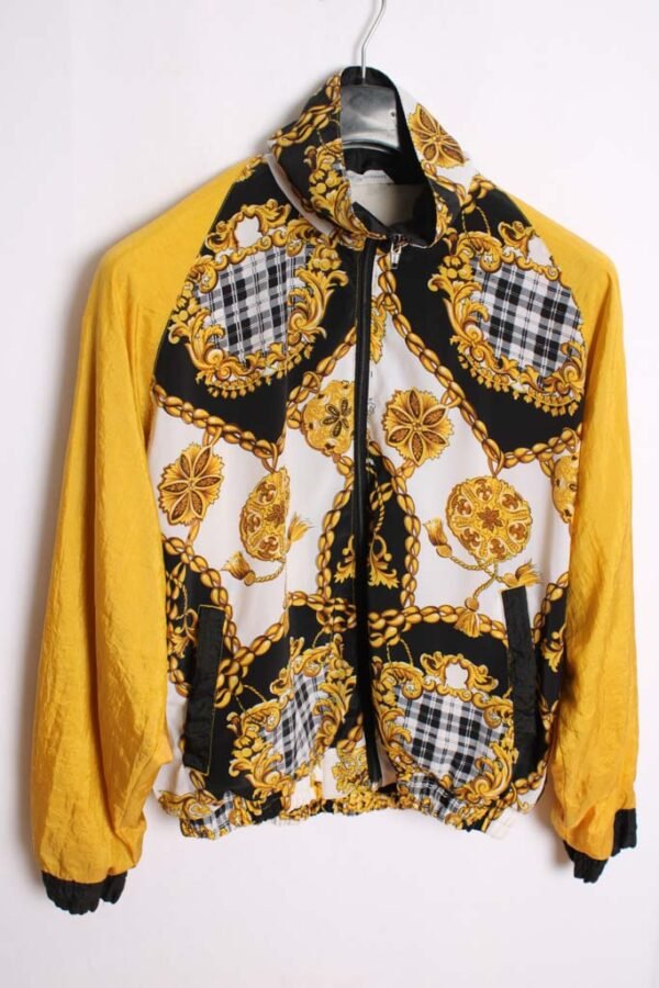 crazy print jacket vintage mujer-36 Crazy Jacket Vintage Medallones y Pata de Gallo "L"