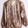 Crazy Jacket Reversible Vintage Tornasolada Flores "XL"