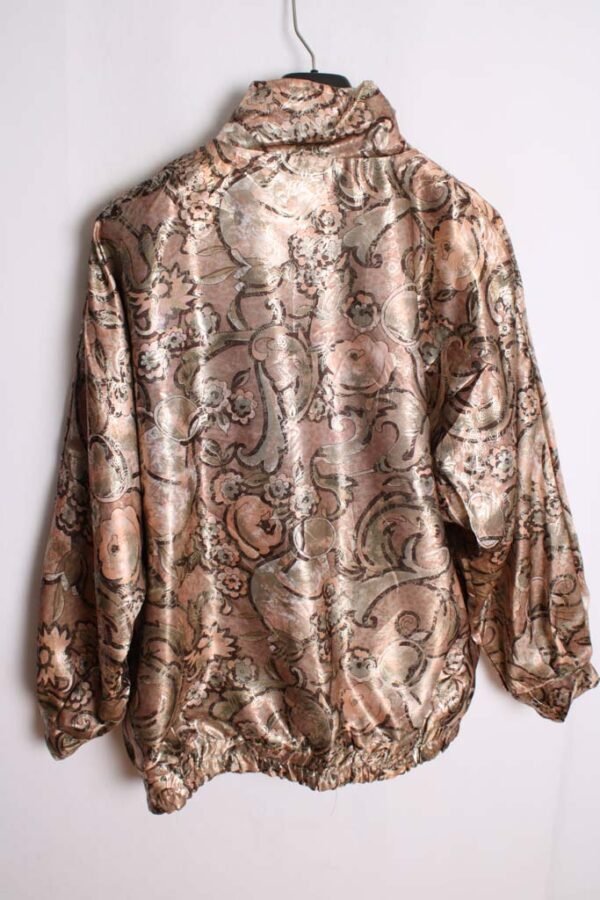 Crazy Jacket Reversible Vintage Tornasolada Flores "XL"