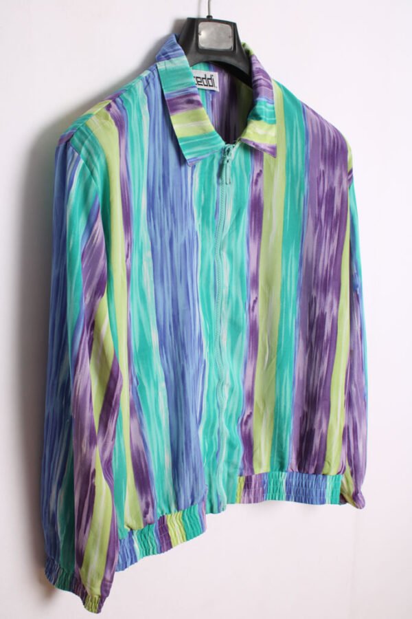 Crazy Jacket Vintage Estampado de Rayas "XL"