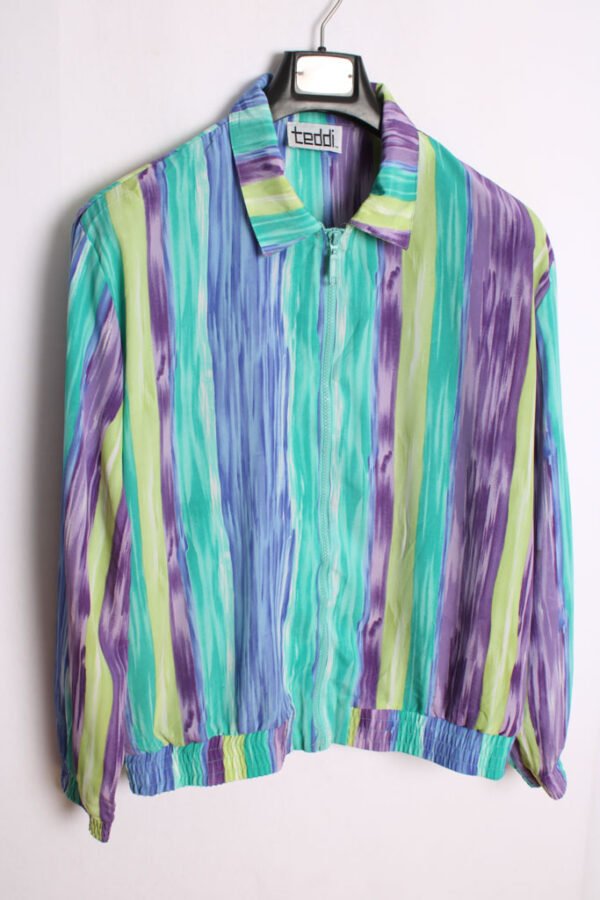 Crazy Jacket Vintage Estampado de Rayas "XL"