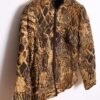 Chaqueta Animal Print Vintage Marrones "M"
