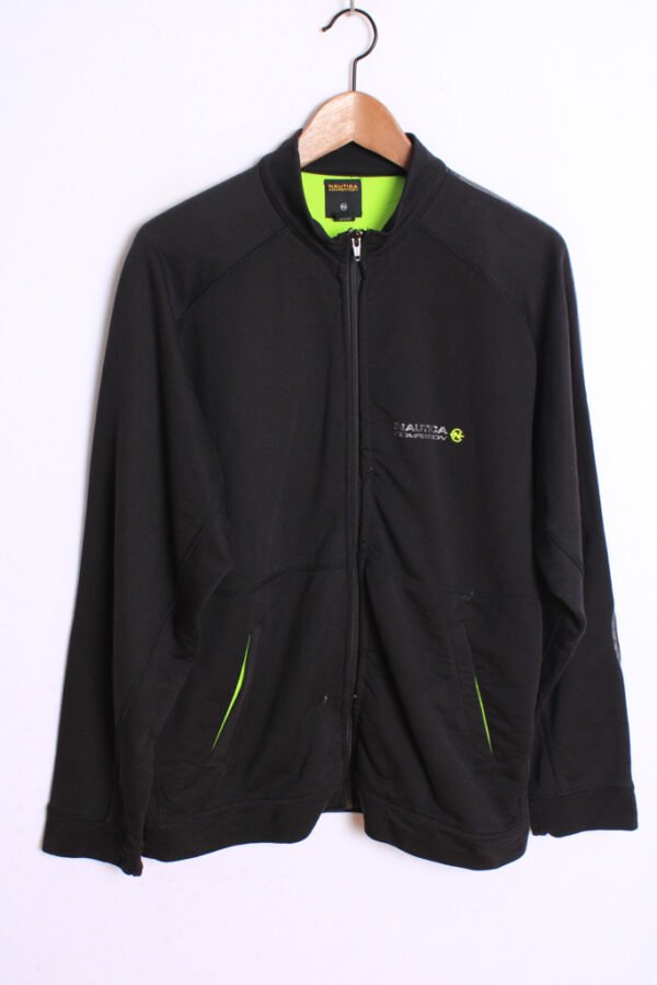 Chaqueta Nautica  Competition  Vintage Negra y Flúor "L"