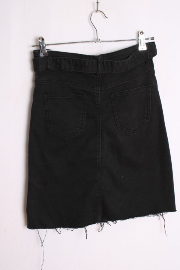 Falda Corta Denim Negro Vintage "S"