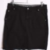 Falda Negra Denim Vintage Mini "M/L"