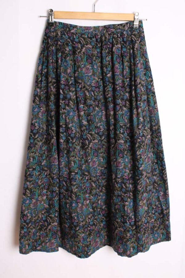 Falda Print Paisley Vintage Tonos Morados "XS"