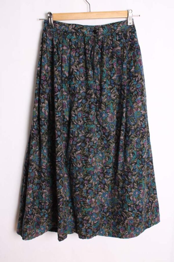 Falda Print Paisley Vintage Tonos Morados "XS"
