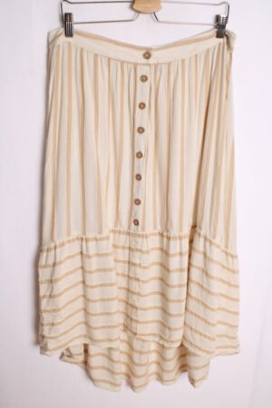 Falda Asimétrica Vintage Rayas "XL"
