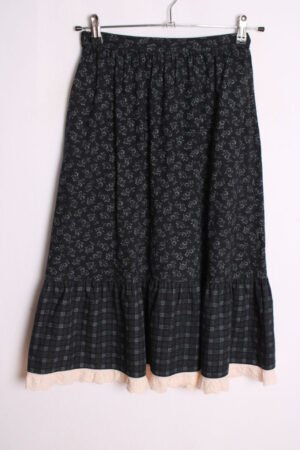 Falda Flores y Cuadros Vintage "2XS"