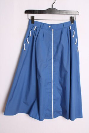 Falda Azul Detalles Blancos Vintage "2XS"