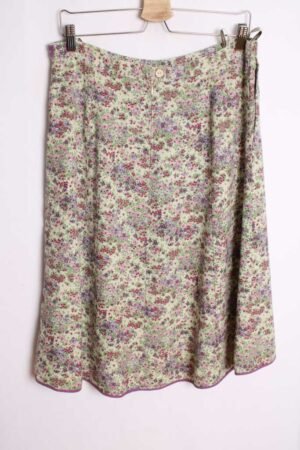 Falda Vintage Estampado de Flores "L"