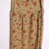 Falda Verde con Flores Vintage "2XL"