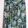 Falda Vintage Marino Estampado Flores "L/XL"