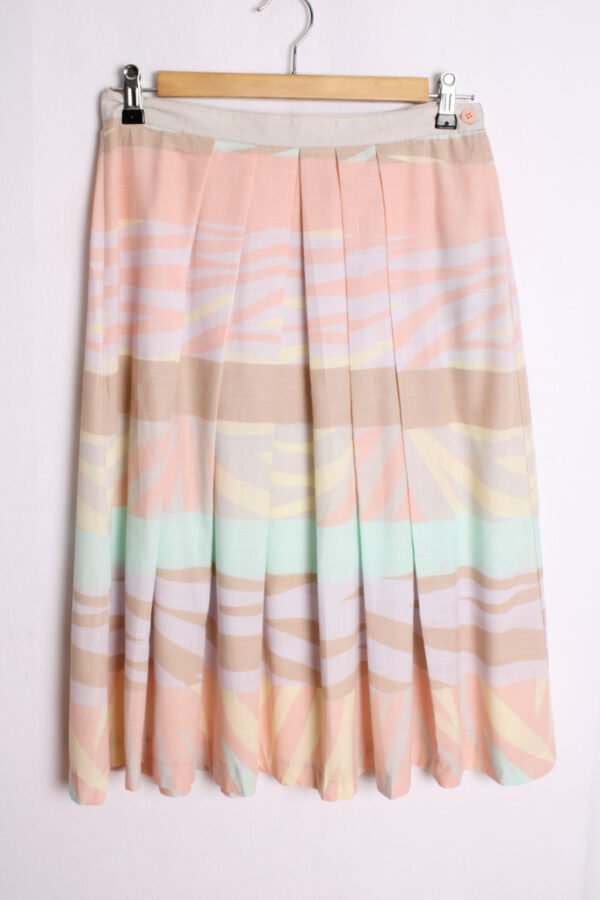 Falda Tablas Vintage Tonos Pastel "S/M"