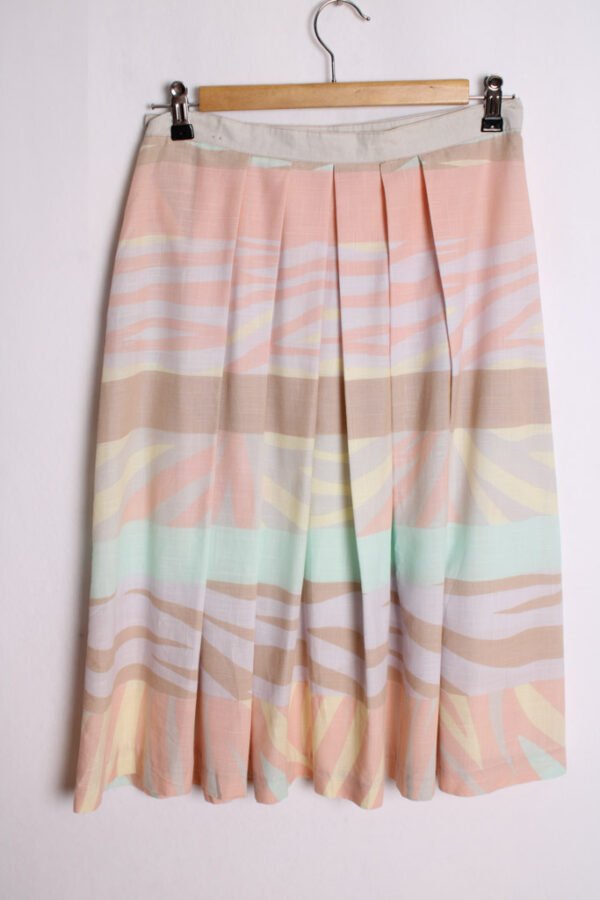 Falda Tablas Vintage Tonos Pastel "S/M"