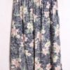 Falda con Vuelo Vintage Azul con Flores "S"