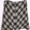 Falda Tweed Blanca y Negra Vintage "2XL"