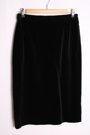 falda-vintage-midi-mini-57.jpg Falda Vintage Midi Terciopelo Negro "M"