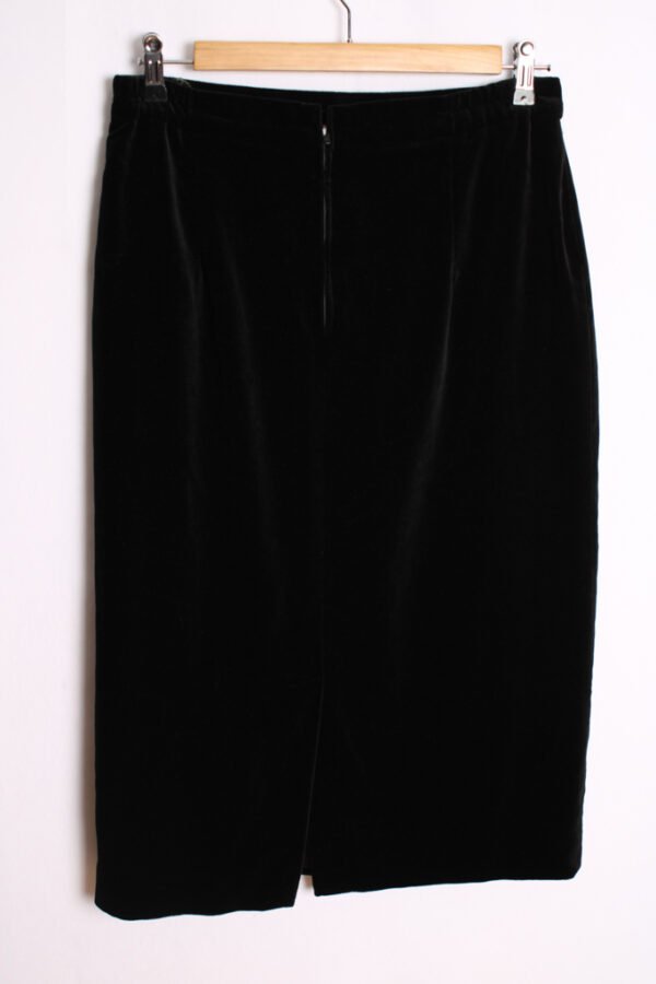 falda-vintage-midi-mini-58.jpg Falda Vintage Midi Terciopelo Negro "M"