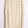 Falda Midi Vintage Rayas Blancas y Amarillo Pastel "L"