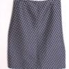 Falda Vintage Azul Marino con Lunares Blancos "XL"