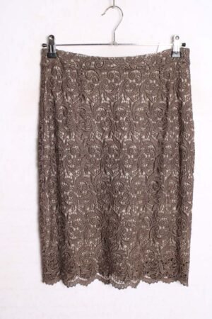 Falda Vintage de Encaje Color Cobre "S"