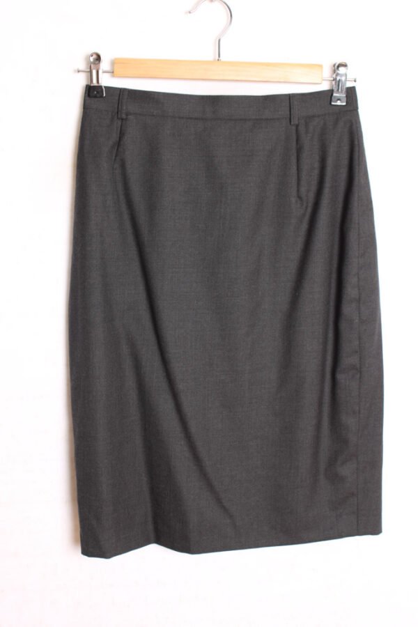 falda-vintage-otono-67.jpg Falda Gris Vintage Recta de Escada "XS"