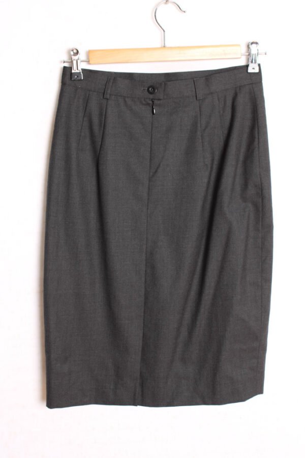 falda-vintage-otono-68.jpg Falda Gris Vintage Recta de Escada "XS"