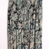 Falda A-Line Vintage Azul Marino con Flores "XL"