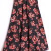 Falda Vintage Estampada Negra con Flores "3XS"