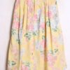 Falda Vintage Amarillo Vainilla Flores "XS"