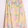 Falda Vintage Amarillo Vainilla Flores "XS"