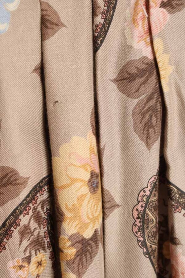 Falda Vintage Midi Paisley y Flores "S"
